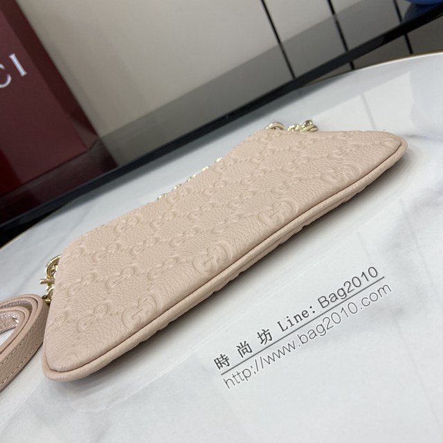 Gucci專櫃古馳最新款Emblem系列超迷你肩背包鏈條女包 jh2851型號：815278